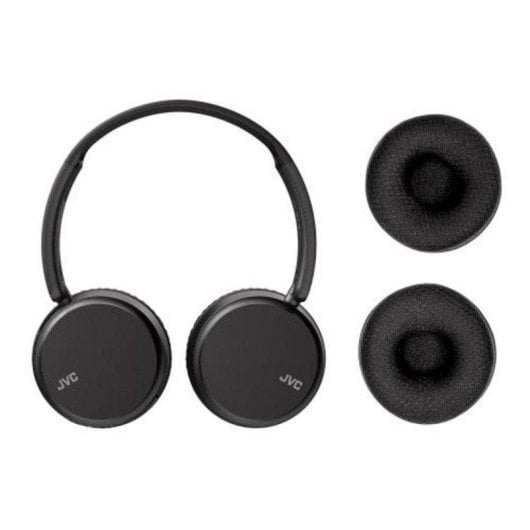 Auriculares JVC HA-S36W Bluetooth sem fios dobráveis com microfone e assistente, rosa