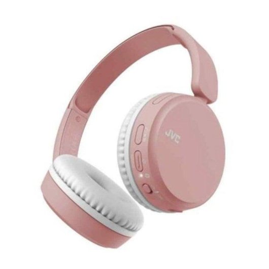 Auriculares JVC HA-S36W Bluetooth sem fios dobráveis com microfone e assistente, rosa