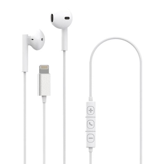 Auriculares Celly UP900 con cable Conector Lightning In-ear con Microfono Blanco
