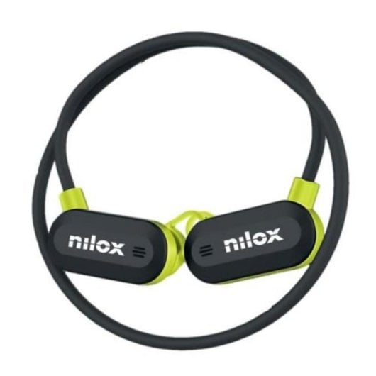Auriculares deportivos inalámbricos Bluetooth con micrófono, control remoto y carga rápida negros