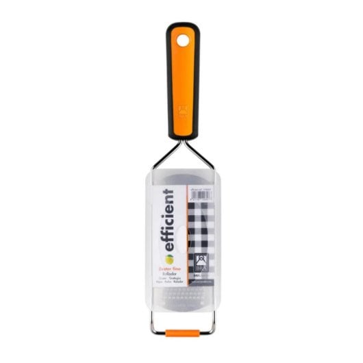 Ralador plano BRA Efficient A195023 aço inoxidável, laranja, pega antiderrapante