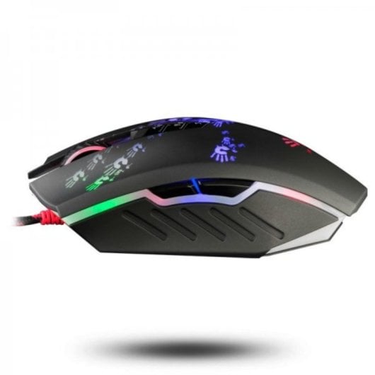 Bloody A60 Gaming 8 Botones 6200 DPI Óptico USB Iluminación RGB Derecho Negro