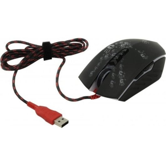 Bloody A60 Gaming 8 Botones 6200 DPI Óptico USB Iluminación RGB Derecho Negro