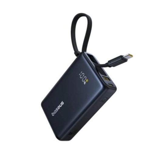 Power Bank Baseus PicoGo 10000mAh 20W USB-C+USB-A Carga Rápida Negra