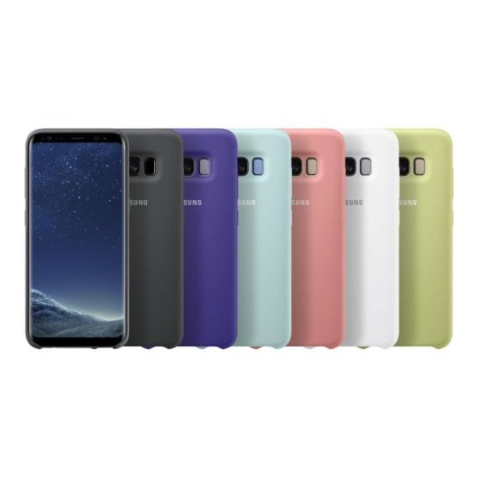 Funda Samsung EF-PG950 para Galaxy S8 5.8" Silicona Negra Tacto Suave Protección Extra