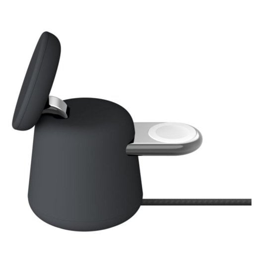 Caricatore wireless Belkin BoostCharge Pro 15W 2-in-1 Qi2 magnetico con base magnetica, alimentatore 27W, 2 dispositivi, USB-C, 1,5 m, Charcoal