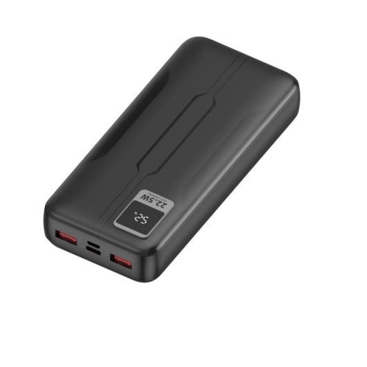 Power bank Leotec 20000 mAh 22.5W LiPo PD3.0 QC3.0 Display Digitale Nero