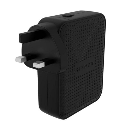 Chargeur GaN Hyper HJ1001BKWWGL 140 W 3 USB-C + 1 USB-A PD 3.1 PPS Multidispositif Noir