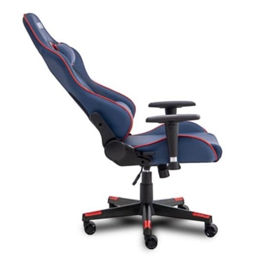 Sedia gaming NASA GALACTIC blu e rossa schienale regolabile PU poggiatesta lombare 150 kg