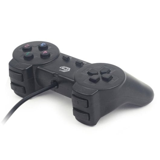 Gamepad Gembird JPD-UB2-01 para PC Alámbrico USB 2.0 Negro Pack de 2 Unidades