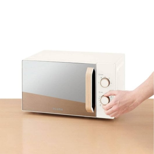 Microondas Flama 1831FL 20 Litros 700W con Plato Giratorio y Iluminación LED