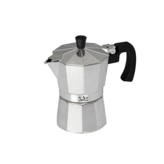 Cafetera Italiana Acero Inoxidable 12 tazas tratamiento antióxido junta silicona