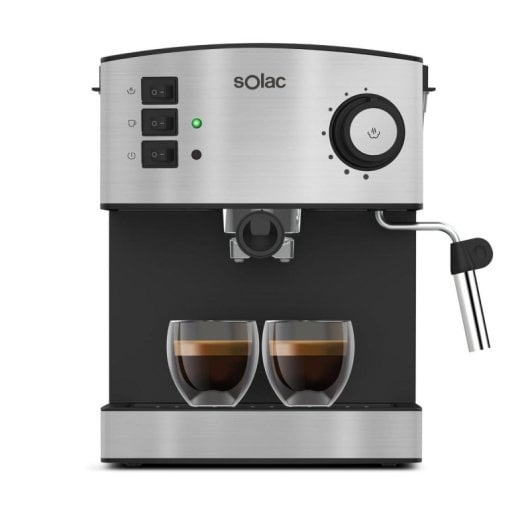 Cafetera Semi-automática Solac Taste Classic M80 Inox 1.6 L 20 bares con vaporizador