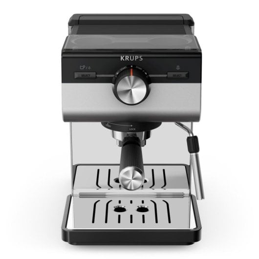 Cafetera Espresso Manual Krups Authentic+ XP384E10 2 L 15 bar con espumador de leche