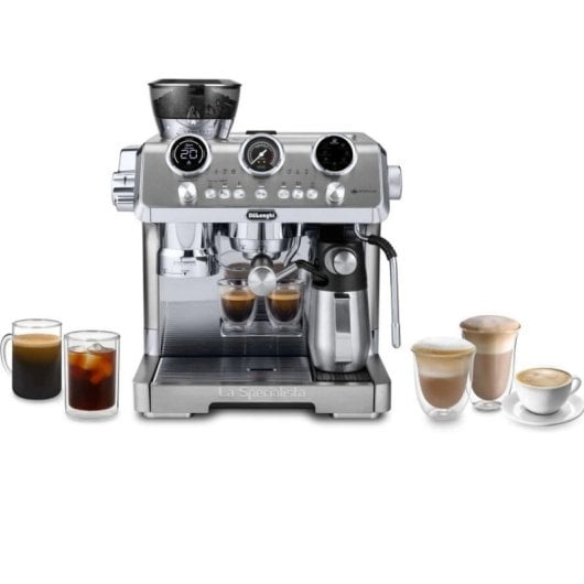 Cafetera Manual DeLonghi La Specialista Maestro EC9885.M 2,5 L 19 bares con molinillo y espumador