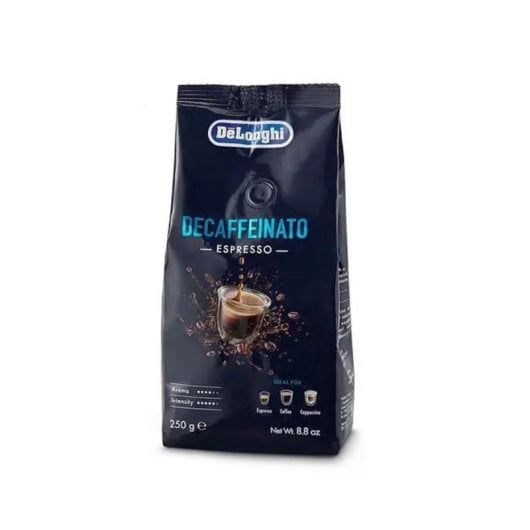 Café en grano De'Longhi Decaffeinato DLSC603 250 g 50% Arábica 50% Robusta Tueste Medio Descafeinado