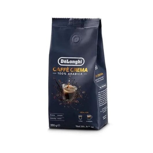 Café en grano De'Longhi Caffè Crema 250 g 100% Arábica Tueste ligero Bolsa