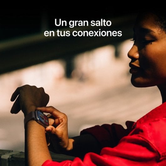Montre connectée Apple Watch Series 11 GPS 5G NFC 42 mm Retina OLED Titane Or Bracelet Rose M/L