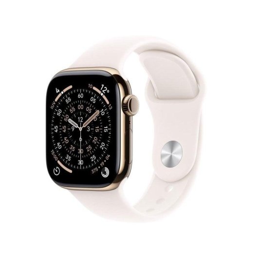 Apple Watch Series 11 5G NFC GPS 46mm Retina OLED Titan Gold Rosa S/M IP6X SpO2 Puls Herzfrequenz SOS