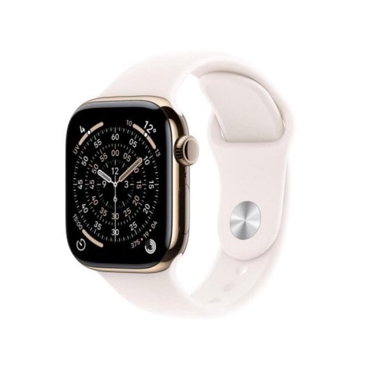 Apple Watch Series 11 GPS Cellular 46mm Retina OLED Titan Gold Pink M/L IP6X SpO2 Pulsuhr Schlafmonitor SOS