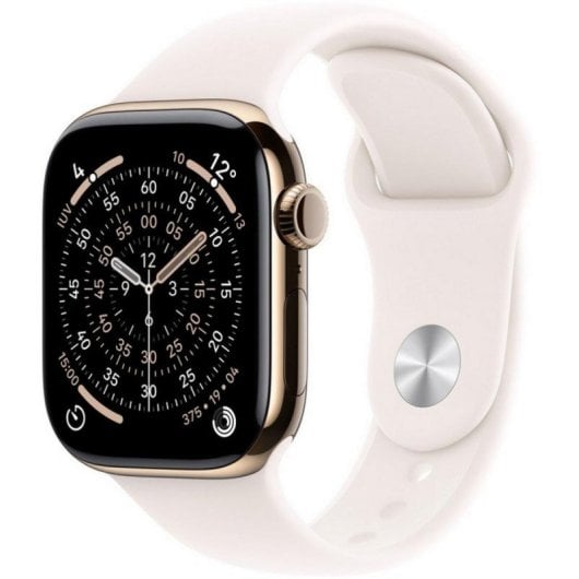 Apple Watch Series 11 GPS 5G NFC 42mm Retina OLED Titan Gold Pink S/M IP6X SpO2 Pulsuhr Schlafmonitor SOS