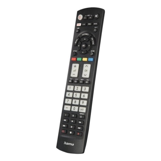 Mando a distancia universal Hama 00221064 para TV Panasonic IR inalámbrico, 56 botones, carcasa reciclada