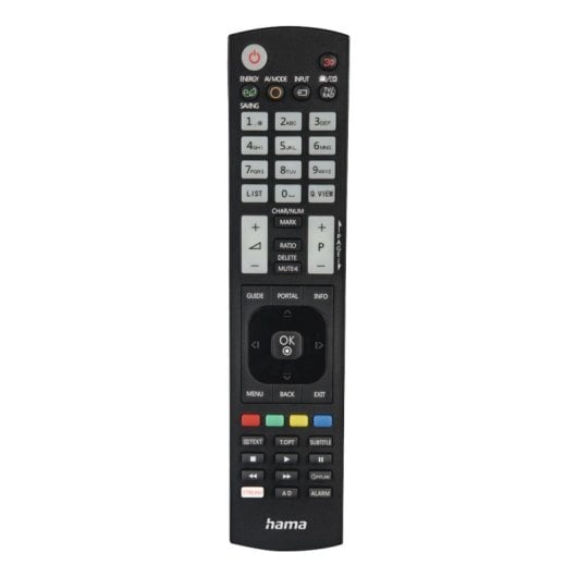 Mando a distancia Hama 00221061 para TV LG IR inalámbrico 52 botones plástico reciclado 10 m