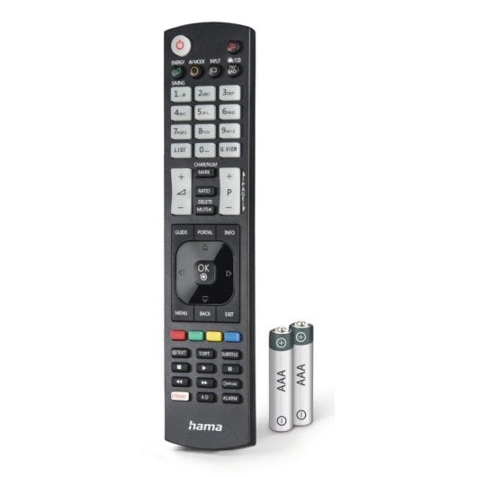 Mando a distancia Hama 00221061 para TV LG IR inalámbrico 52 botones plástico reciclado 10 m