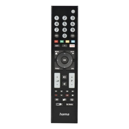 Fernbedienung Hama 00221065 für Grundig TV IR Wireless 48 Tasten Recyceltes Gehäuse Schwarz