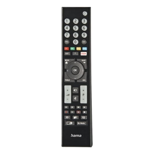 Fernbedienung Hama 00221065 für Grundig TV IR Wireless 48 Tasten Recyceltes Gehäuse Schwarz