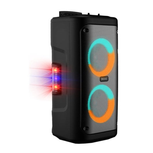 Altavoces Denver portátiles trolley inalámbricos 400 W con bluetooth e iluminación LED