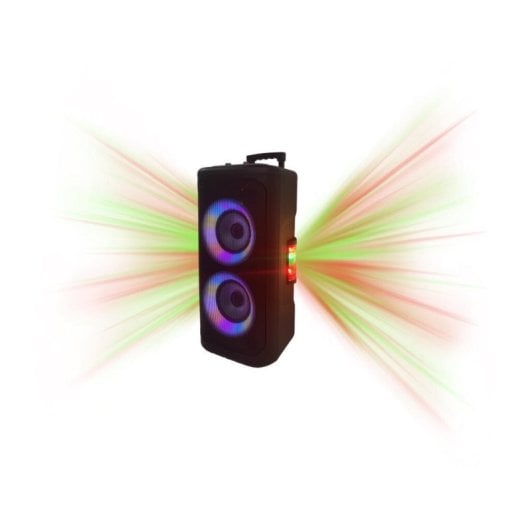 Altavoces Denver portátiles trolley inalámbricos 400 W con bluetooth e iluminación LED