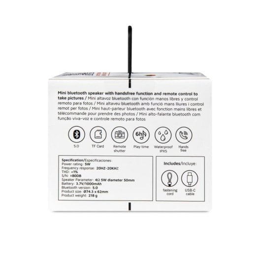 Altavoces DCU Mini Bluetooth Inalámbricos 5W con True Wireless y control remoto