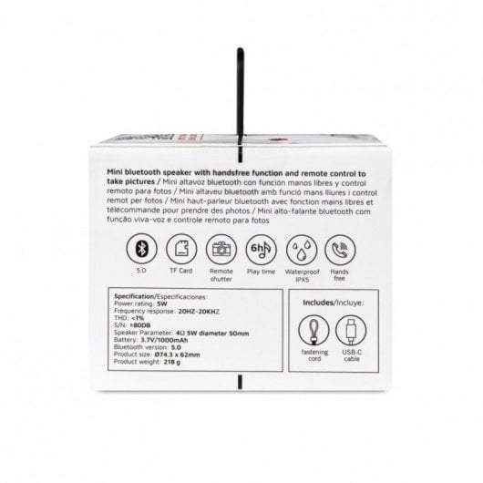 Altavoces DCU Mini Bluetooth Inalámbricos 5W con True Wireless y control remoto