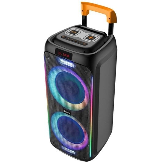Altavoces Denver Party Speaker inalámbricos 60 W con TWS, Bluetooth y luces LED