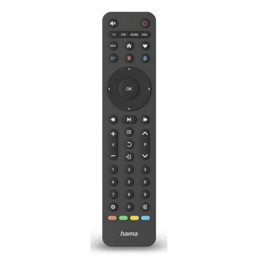 Mando universal Hama 00221053 IR 4 dispositivos plástico reciclado 43 botones negro