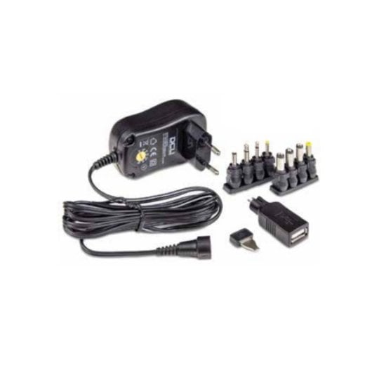 Fuente de Alimentación DCU 18W Universal Conmutada 37200045 6 Puertos USB Negra