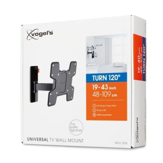 Soporte TV Vogel's Wall 3125 Full Motion para pantallas 19-43" VESA 200x200 negro