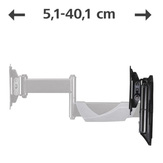 Soporte de pared Hama 00220825 TV 10-26" 25 kg VESA 100x100 articulado negro