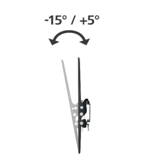 Soporte de pared Hama 00220812 para TV de 75" inclinable VESA 600x400 negro
