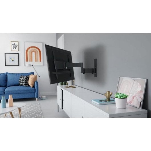 Soporte TV Full Motion+ Vogels 1643 hasta 77" 35 kg 600x400 negro pared