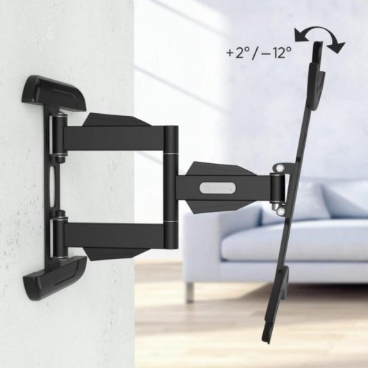 Soporte TV Hama 00220834 para 32" a 65" inclinable y giratorio 400x400 mm 35 kg negro