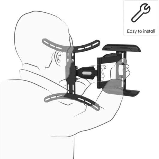 Soporte TV Hama 00220834 para 32" a 65" inclinable y giratorio 400x400 mm 35 kg negro