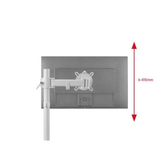 Soporte monitor One For All DM 4120 10 kg blanco 13-35" pinza/atornillado rotación 360°