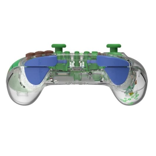 Gamepad PDP REALMz Switch Bioma del bosco Minecraft wireless e cablato LED Multicolore