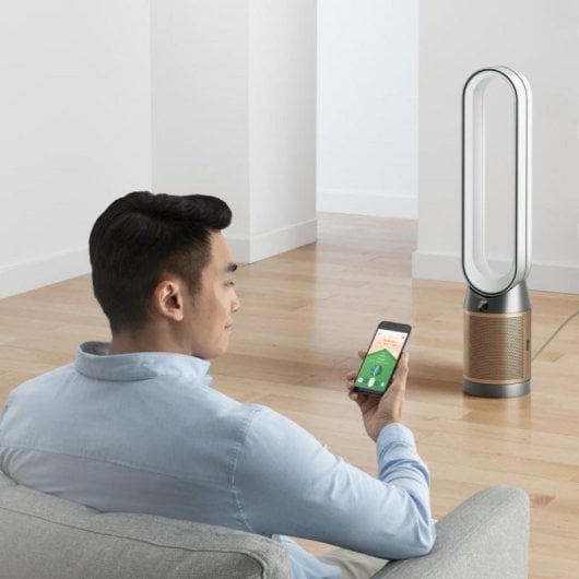 Puridicador Dyson Purifier Cool Formaldehyde 27 m² Torre HEPA Control por voz Oro Blanco