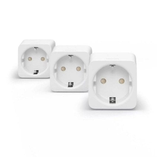 Enchufe inteligente Philips Hue Smart Plug EU Tipo F 2300 W Bluetooth Zigbee Blanco x3