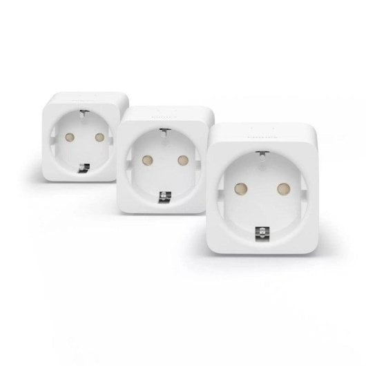 Enchufe inteligente Philips Hue Smart Plug EU Tipo F 2300 W Bluetooth Zigbee Blanco x3
