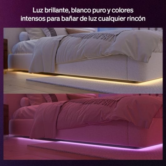 Philips Hue Flux Tira LED Inteligente 3 m, RGBWWIC, Wi-Fi, 12 W, IP20