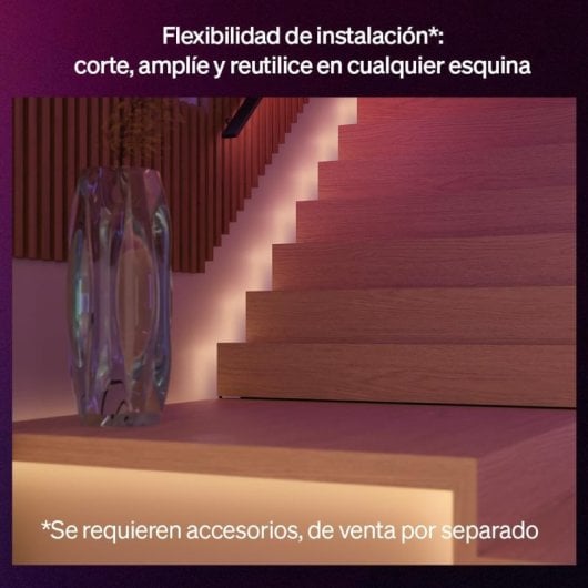 Philips Hue Flux Tira LED Inteligente 3 m, RGBWWIC, Wi-Fi, 12 W, IP20
